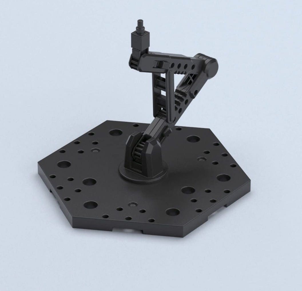 Bandai Black Action Base 5 Display Stand 1144