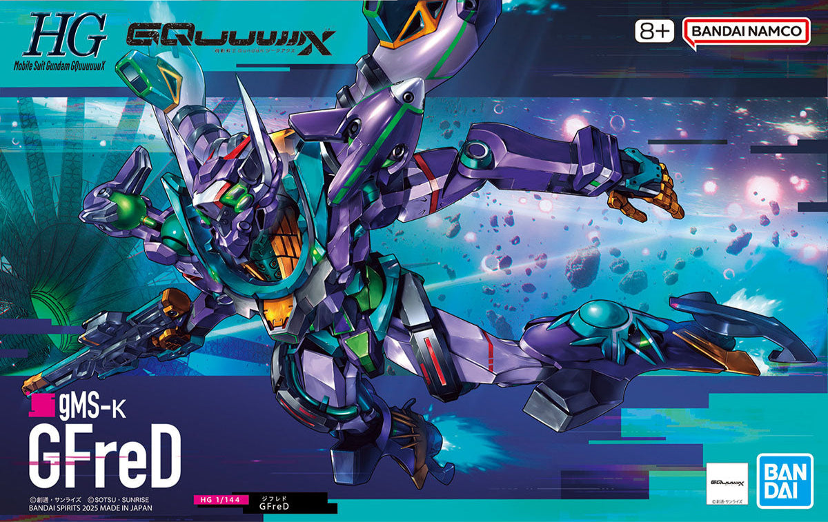 8 GFreD "Gundam GQuuuuuuX" HG Model Kit