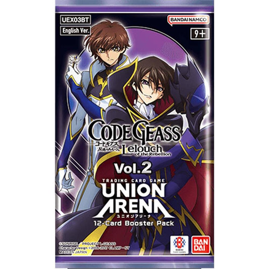 Union Arena TCG: Code Geass - Lelouch of the Rebellion Booster V2 pack