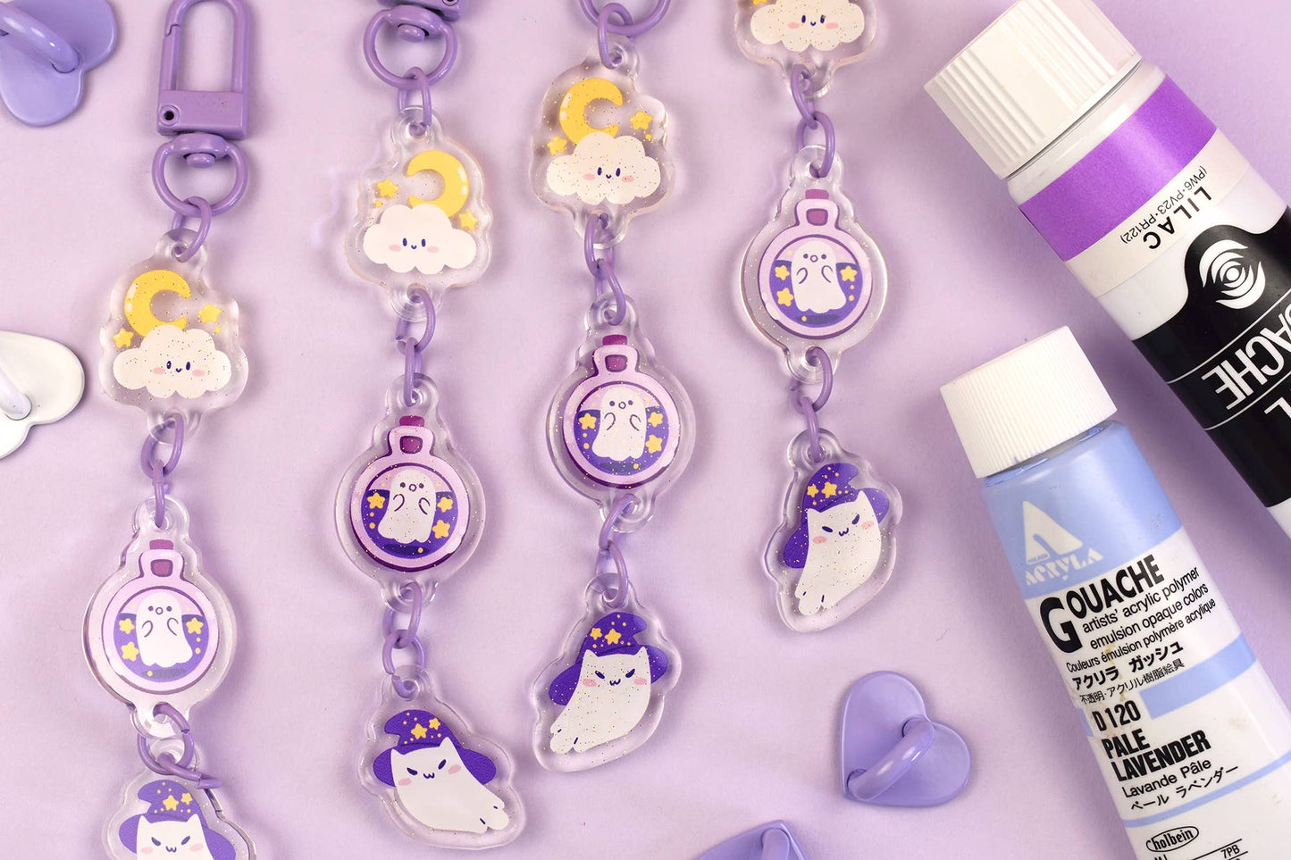 Spoopy Magic Keychain Charm