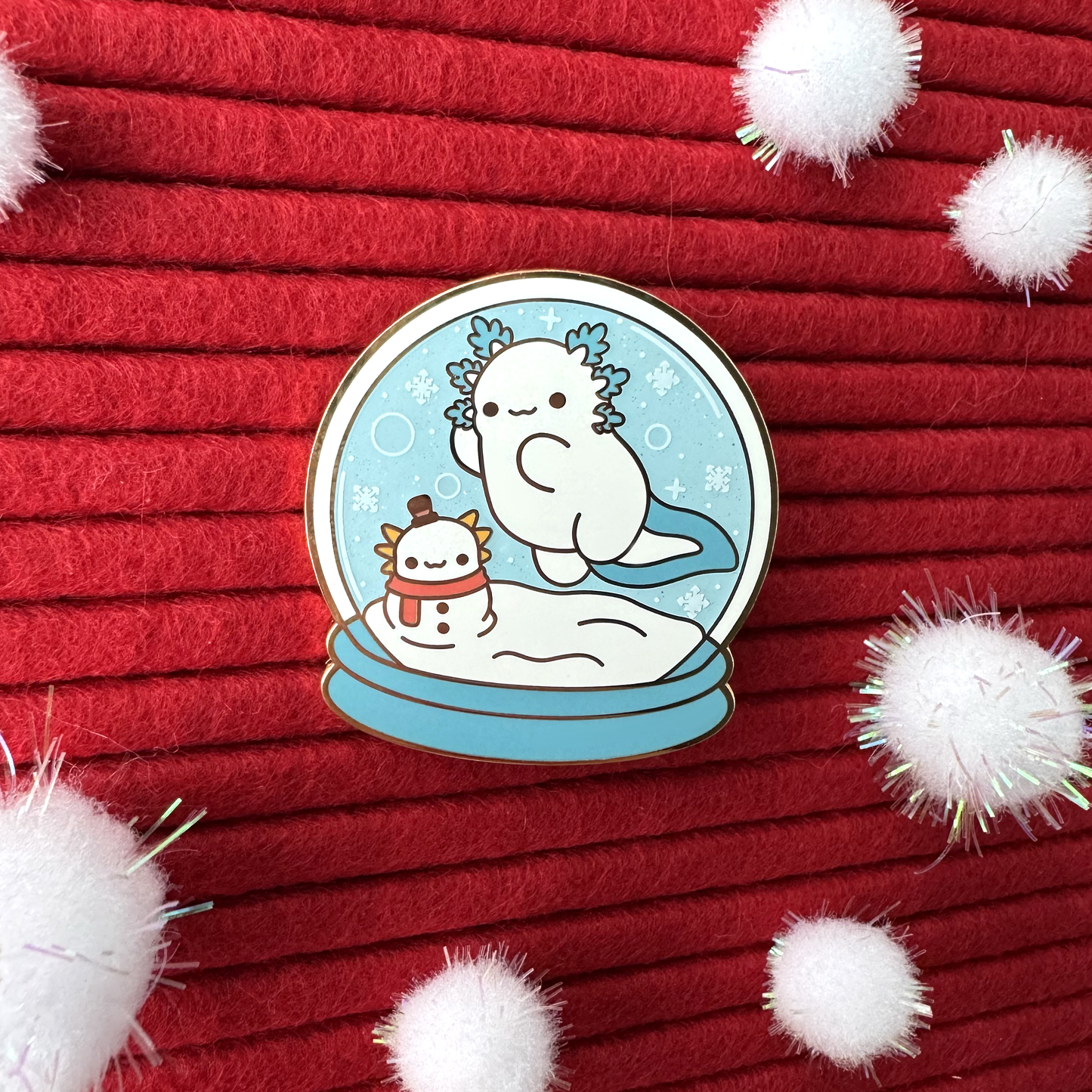 Snow Globe Lotl Blind Bag Enamel Pins