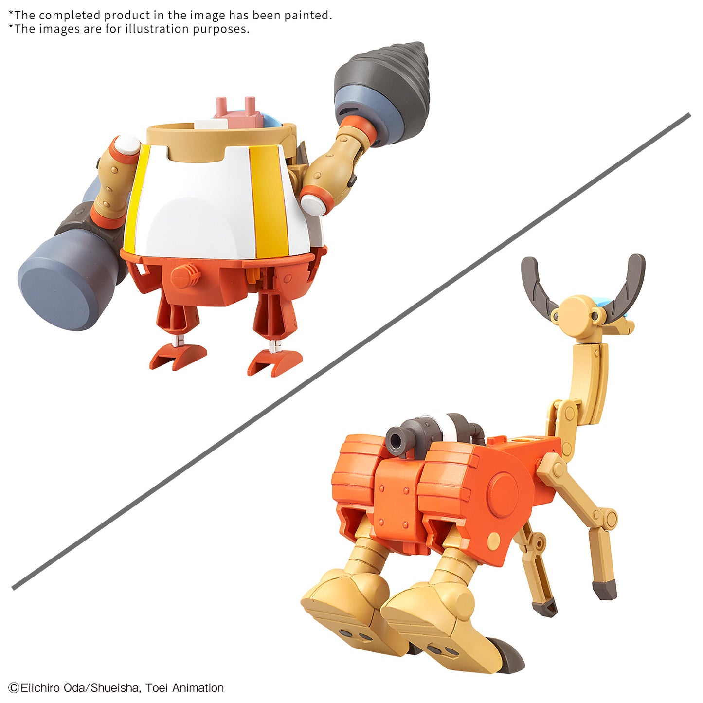 Bandai Chopper Robo Super 4&5 (Kung Fu Tracer & Walk Hopper) "One Piece"