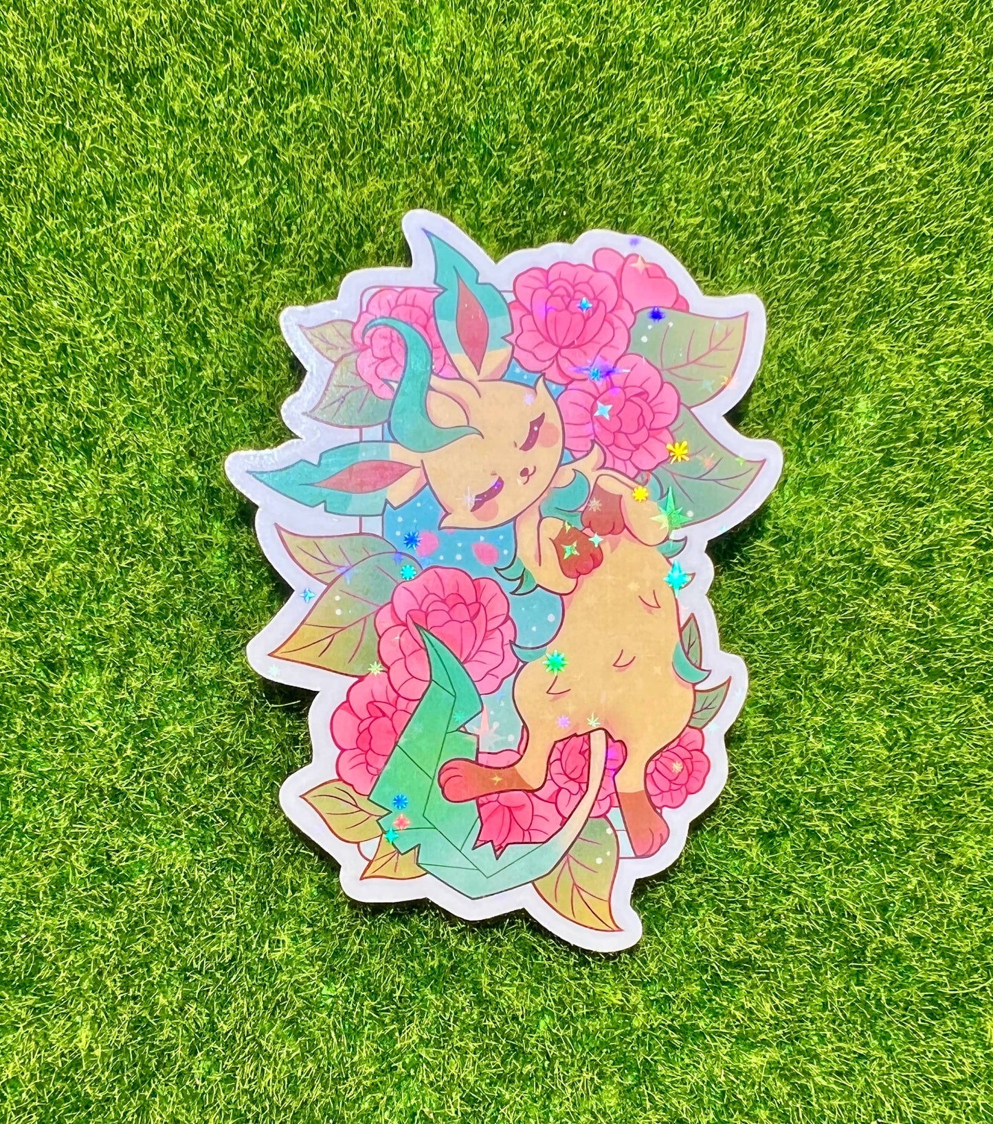 Evolution Flowers Sticker Grass