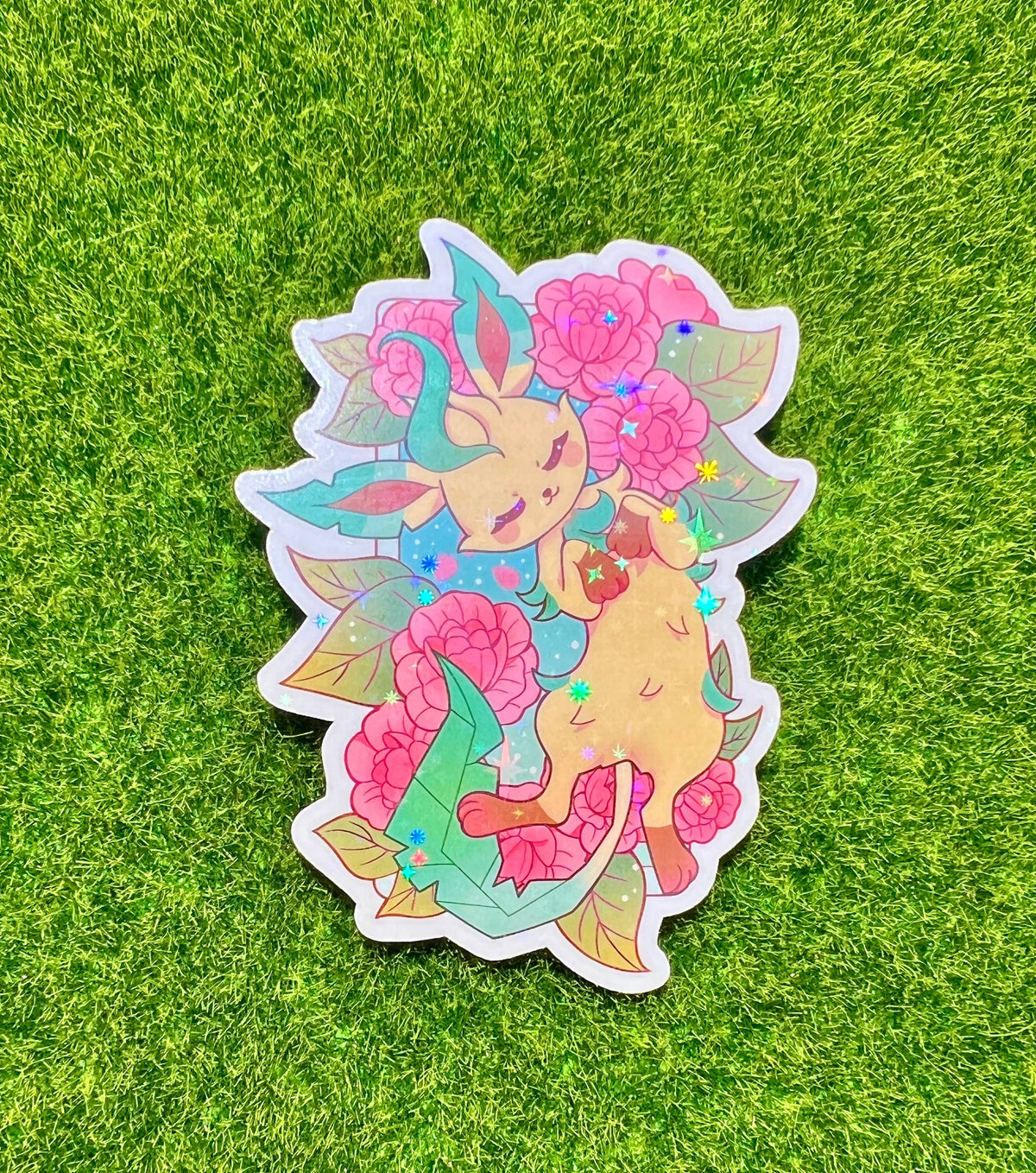 Evolution Flowers Sticker Grass