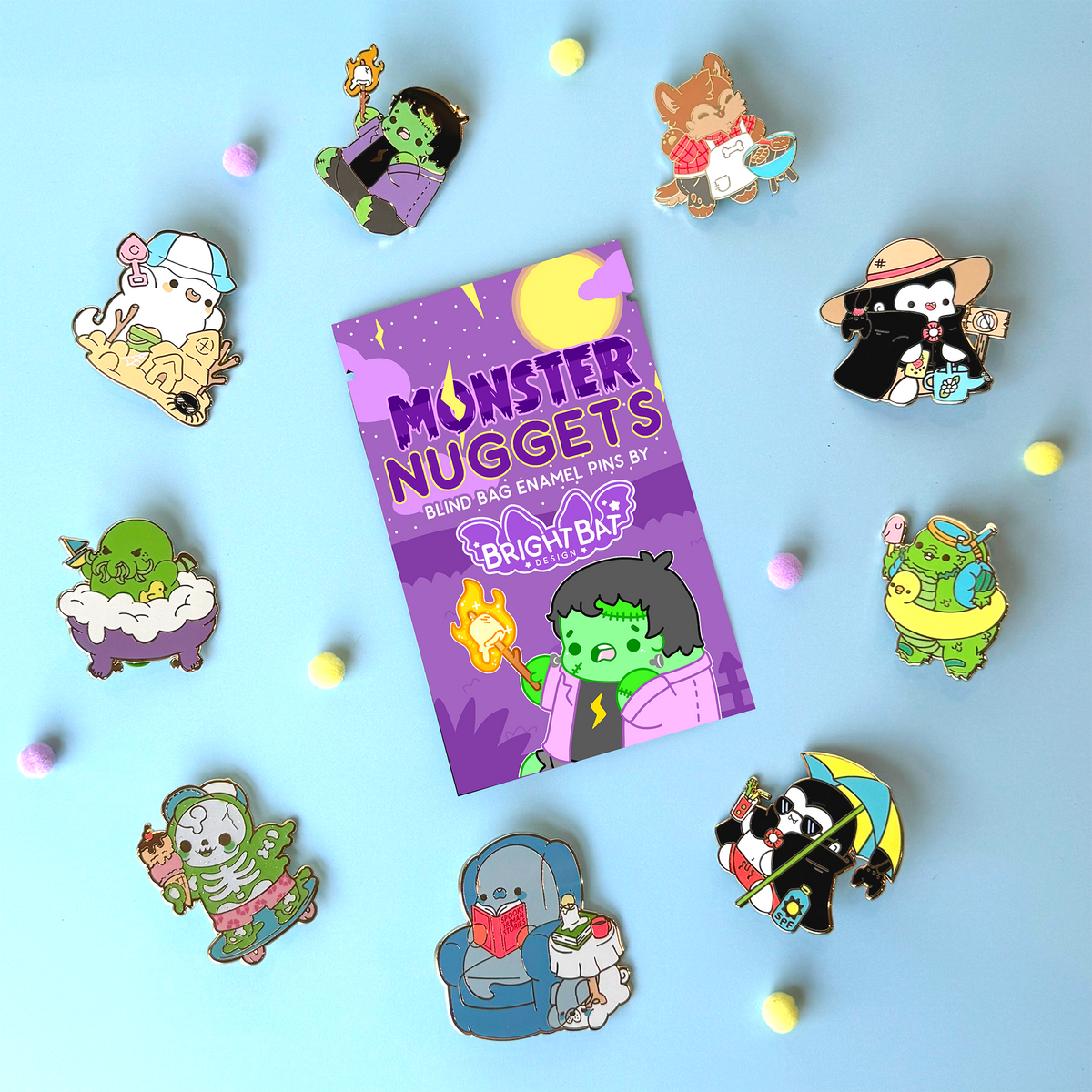 Monster Nugget Enamel Pin Blind Bag