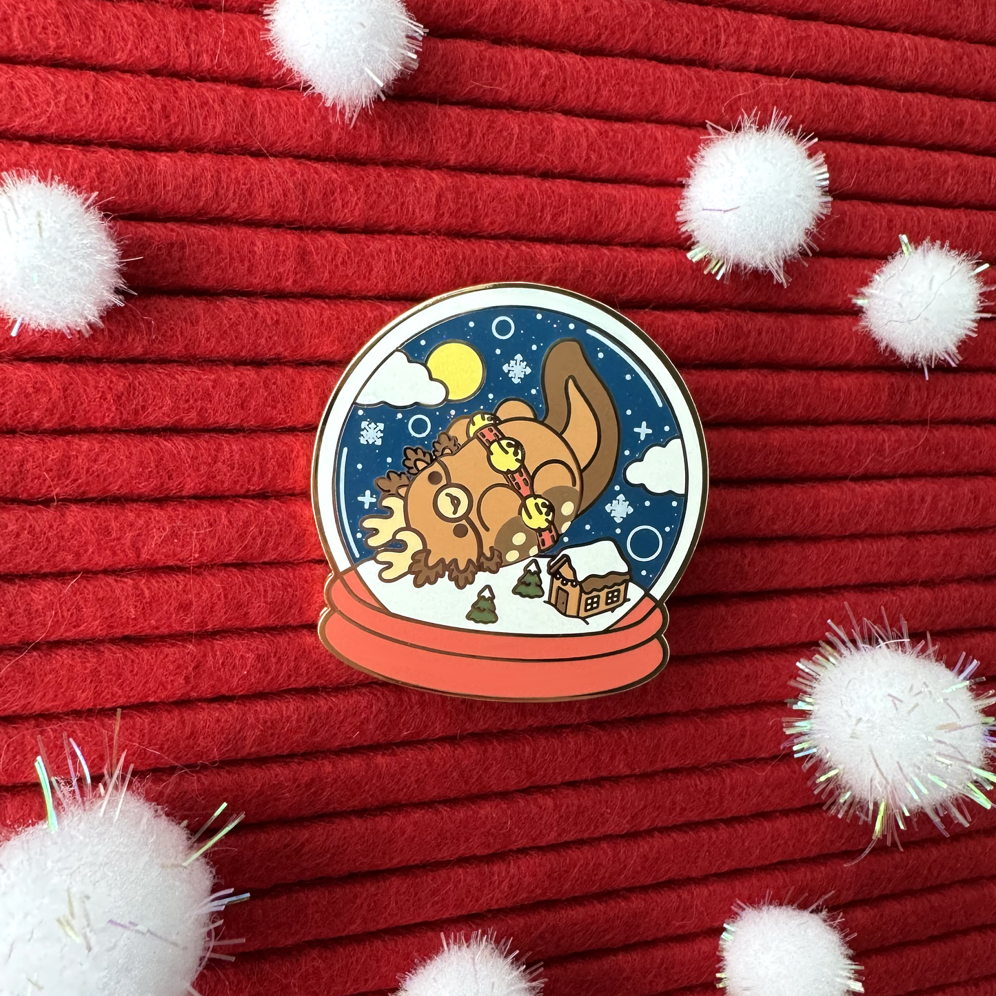 Snow Globe Lotl Blind Bag Enamel Pins