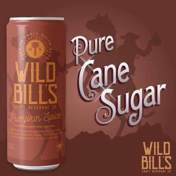 Pumpkin Spice - Premium Cane Sugar Soda, 12-Pack, Cans