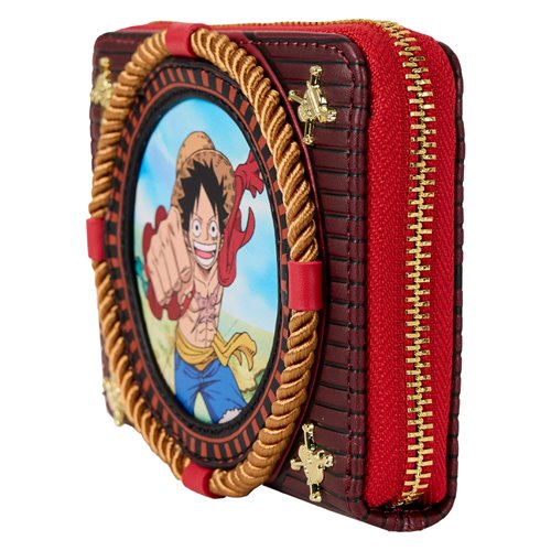 One Piece Luffy Nautical Zip-Around Wallet