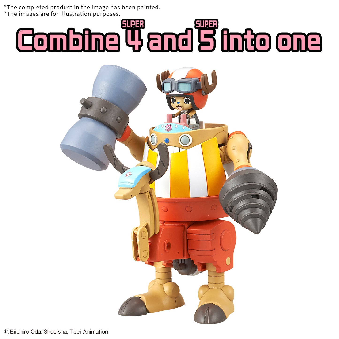 Bandai Chopper Robo Super 4&5 (Kung Fu Tracer & Walk Hopper) "One Piece"