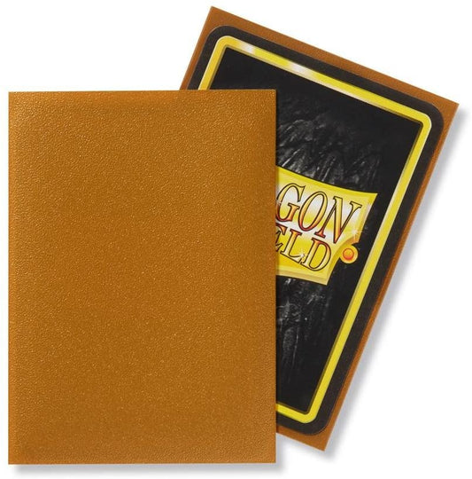 Dragon Shields: (100) Matte Gold (DISPLAY 10)