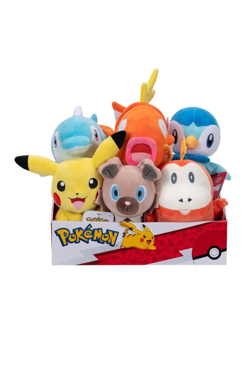 Pokemon 8" Plush Assortment in 6pc Display - Rotating Series