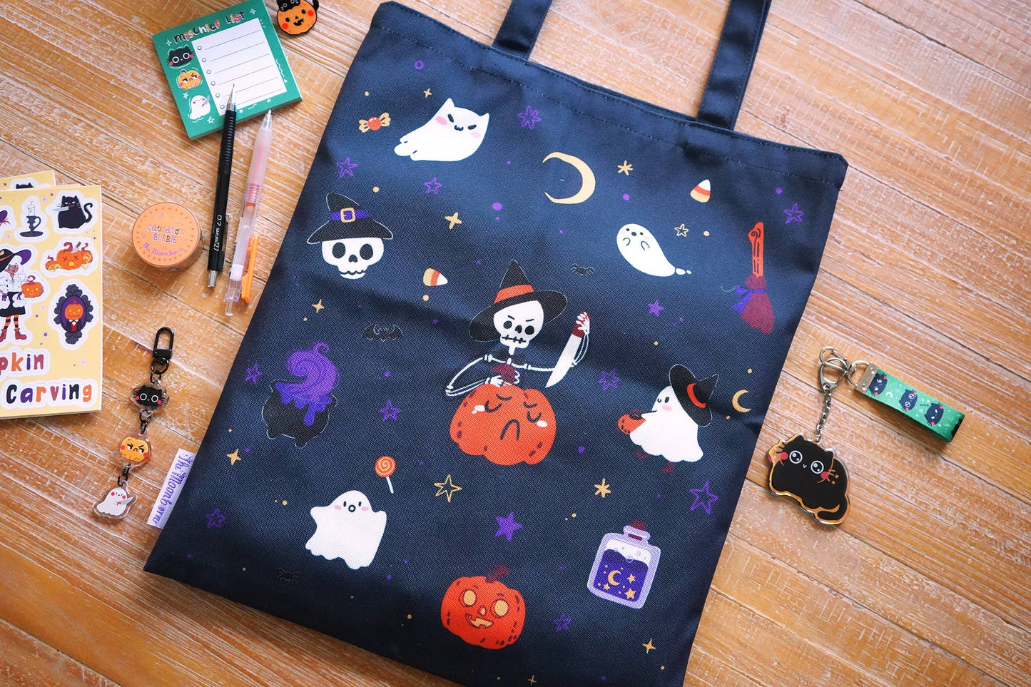 Pumpkin Carving Tote Bag
