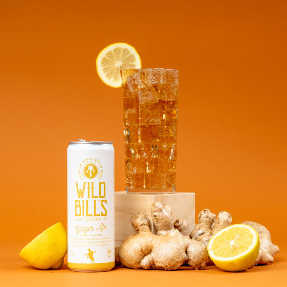 Ginger Ale - Premium Cane Sugar Soda, 12-Pack, Cans
