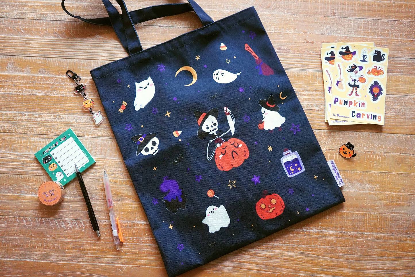 Pumpkin Carving Tote Bag