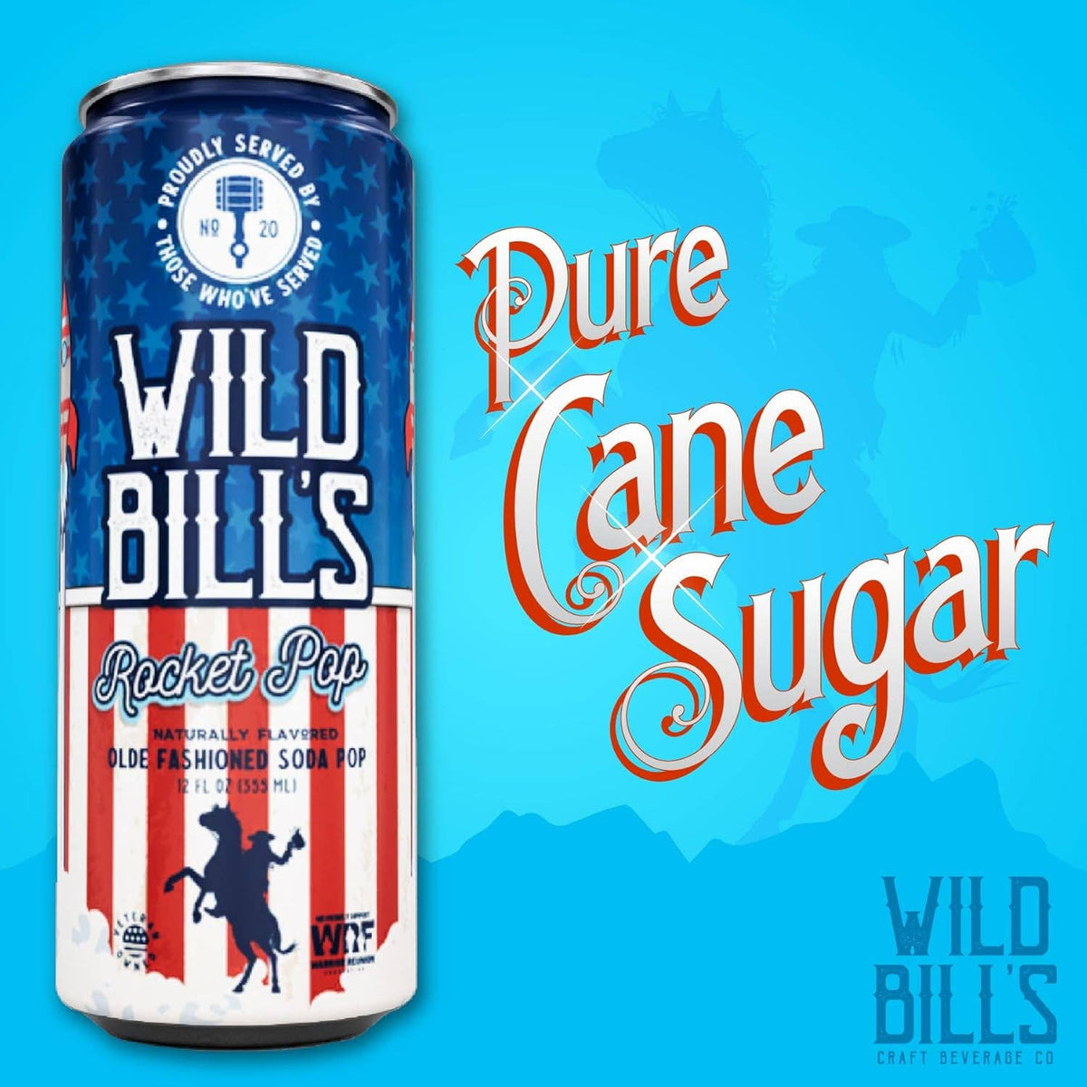 Rocket Pop - Premium Cane Sugar Soda, 4-Pack, Cans