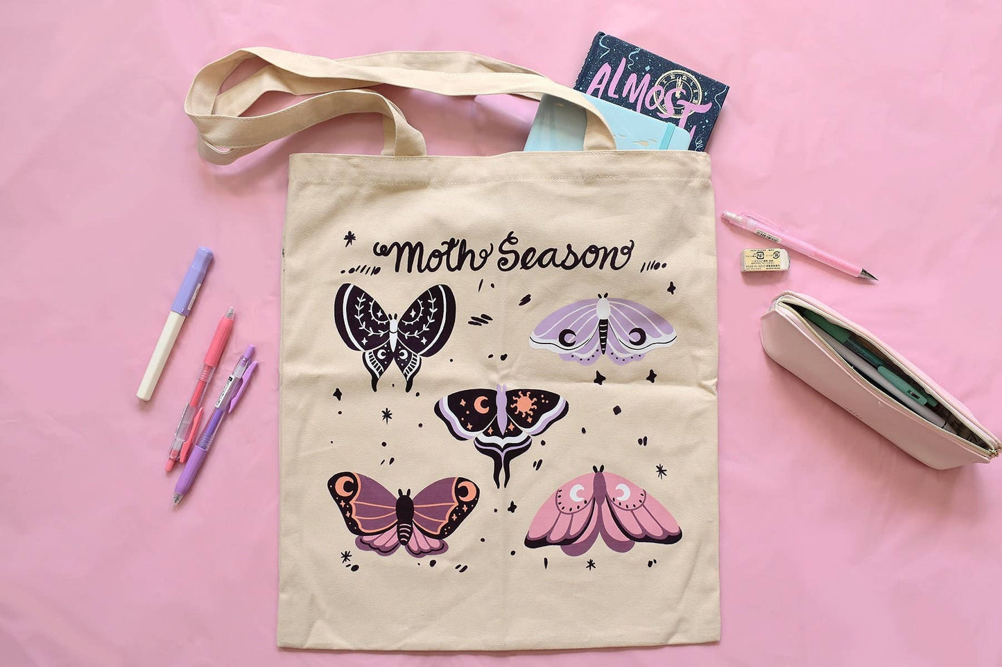 Moth Season Tote Bag