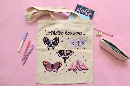Moth Season Tote Bag
