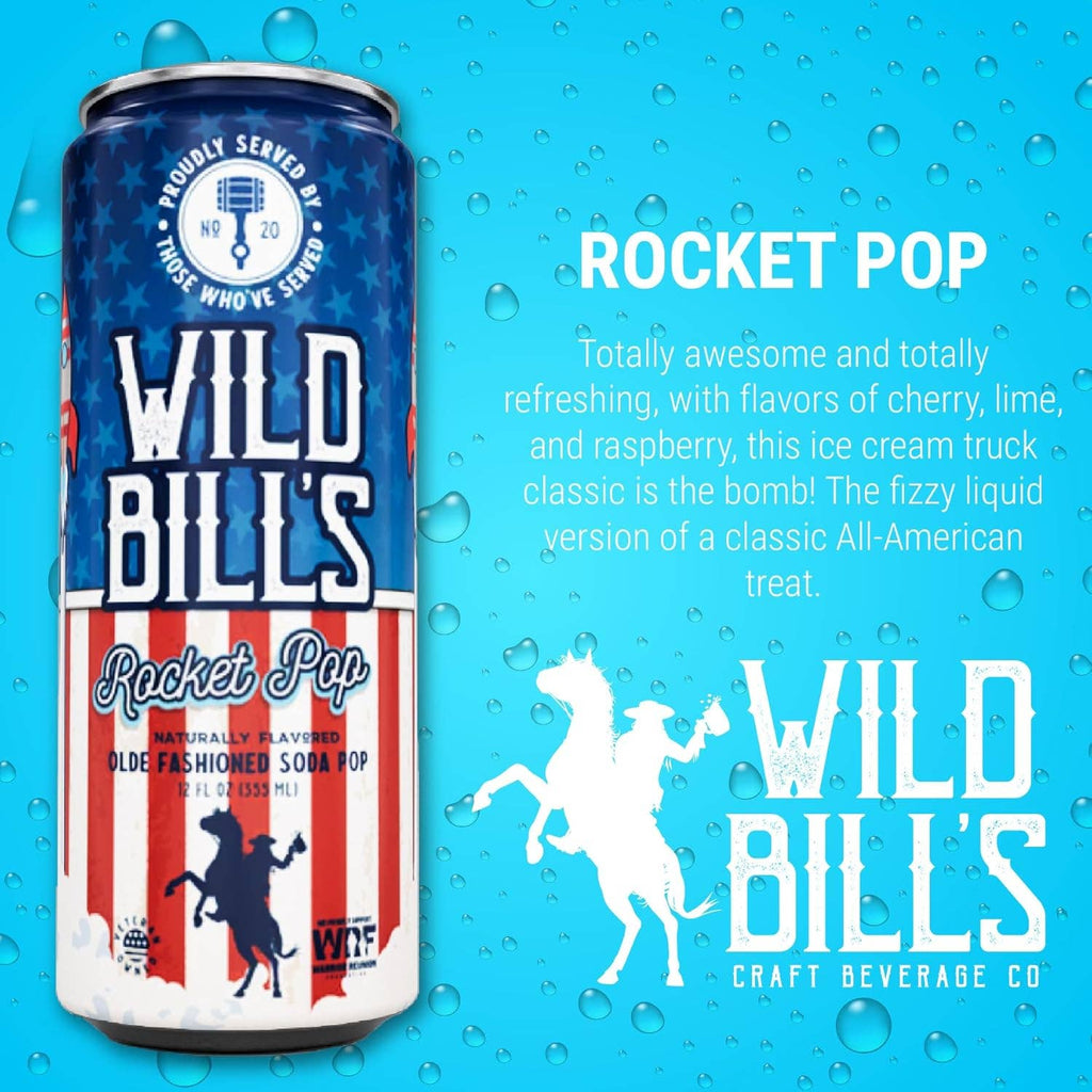 Rocket Pop - Premium Cane Sugar Soda, 4-Pack, Cans