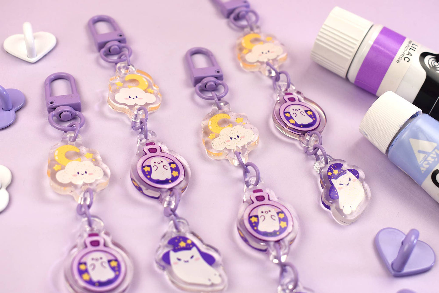 Spoopy Magic Keychain Charm