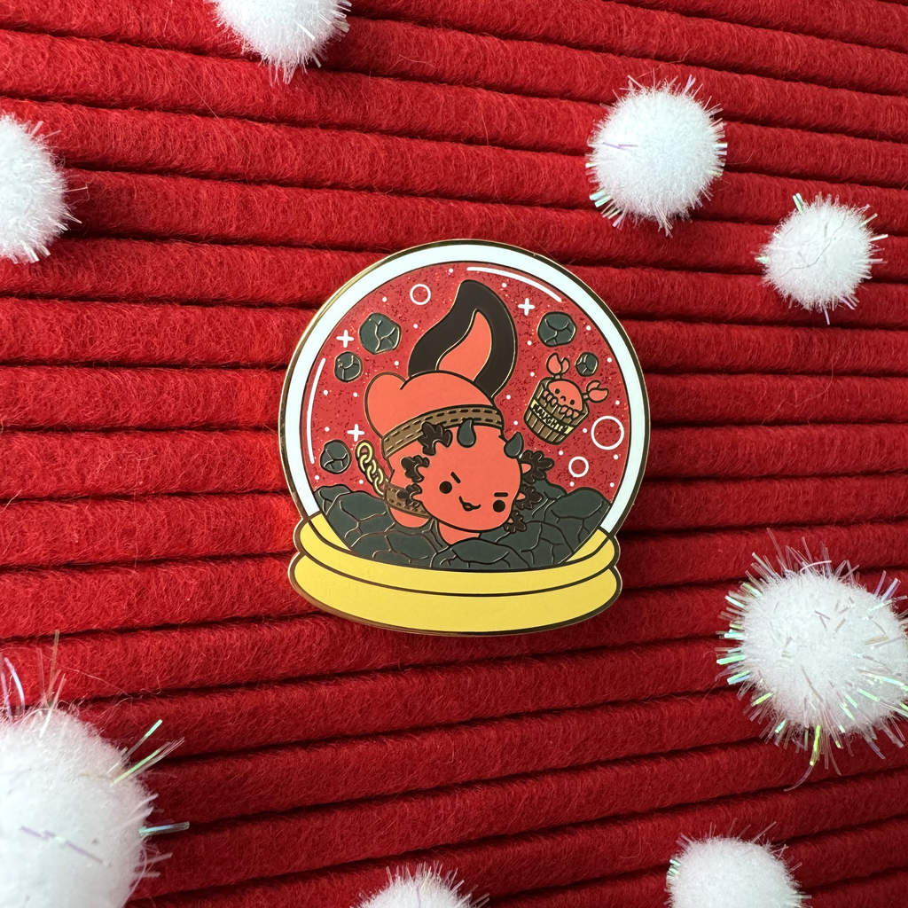 Snow Globe Lotl Blind Bag Enamel Pins