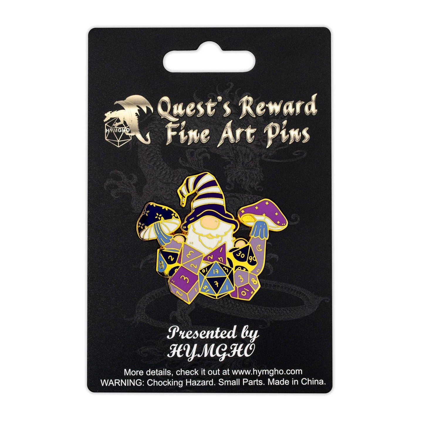 Quest's Reward Fine Art Pin - Gnome With Dice