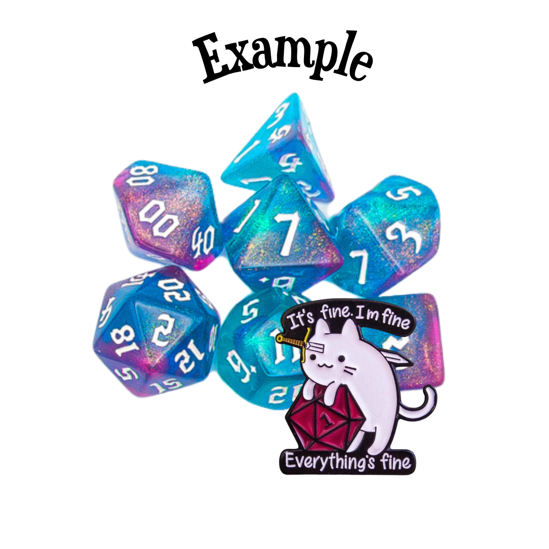 Mystery Dice & Pin Bag