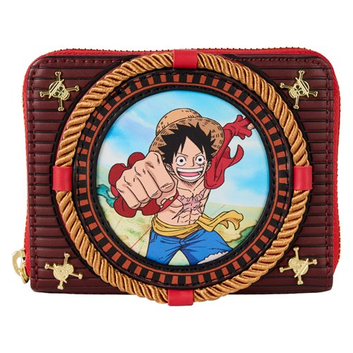 One Piece Luffy Nautical Zip-Around Wallet