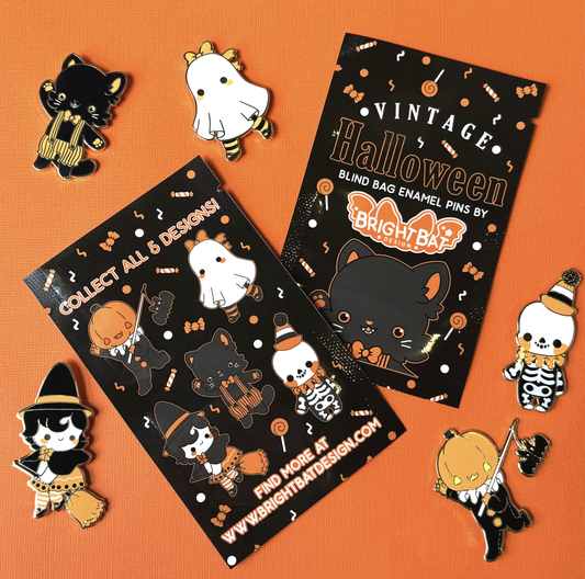 Vintage Halloween Blind Bag Enamel Pins
