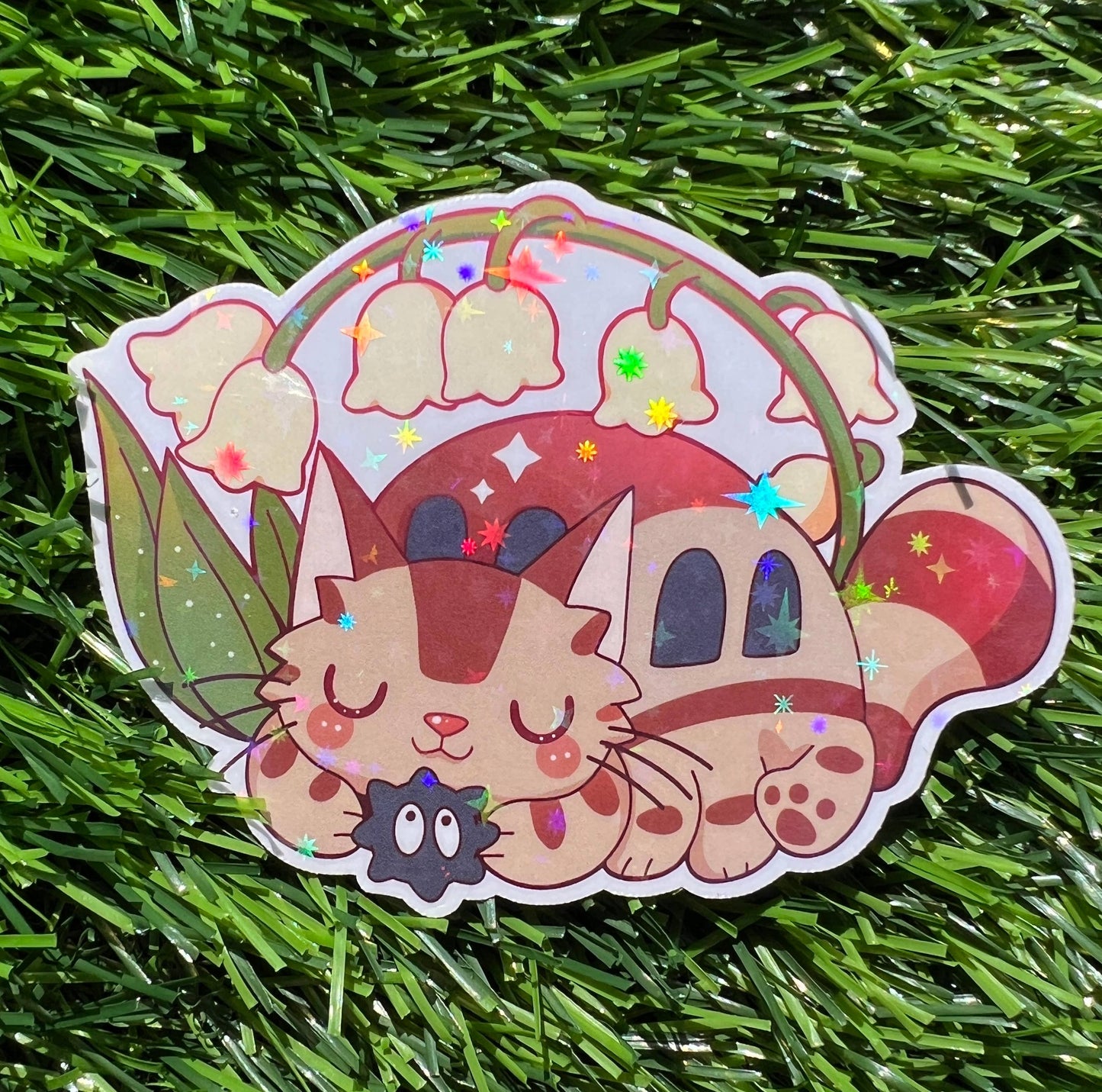 Spring Sticker Cat Bus
