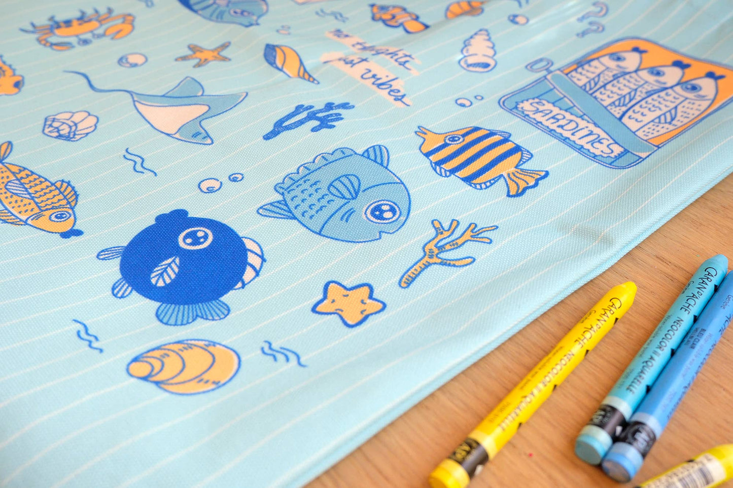 No Thoughts Fish Tote Bag